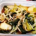 asameshi's cooksnap of when they made 大根とチンゲン菜の煮付け.