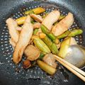 四つ葉のマーク's cooksnap of when they made 豚トロとアスパラのレモン醤油炒め.