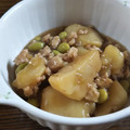 クックTYU7R5☆'s cooksnap of when they made 残りの枝豆で。じゃがいもの鶏そぼろ煮.