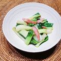 ｊｏｃｏｍｏｍｏｌａ's cooksnap of when they made 簡単!!チンゲン菜のベーコン炒め♬.