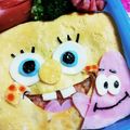 8ひぃこ8's cooksnap of when they made ★スポンジボブキャラ弁★.