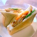かっちゃん杉's cooksnap of when they made 朝ごはんに♪フライドチキンでサンドイッチ.