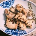 ♪じゅんちこ♪'s cooksnap of when they made 揚げない！塩麹むね肉のごま焼き☆お弁当も.