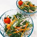ゆにこーん☆'s cooksnap of when they made 水菜と人参とハムのナムル.