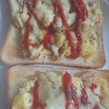 ｱﾕﾁﾝ's cooksnap of when they made 変身!?ポテサライタリアントースト.