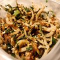 momoetsu's cooksnap of when they made ご飯のお供に☆人参葉のしらす・胡麻炒め.