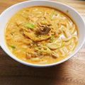 ころわんの母さん's cooksnap of when they made ハマる！豆乳キムチうどん.