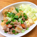 mi626's cooksnap of when they made 厚揚げと豚と白菜時短甘辛炒め.