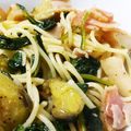 okomeokome's cooksnap of when they made なすベーコン☆パスタ（ガーリック味）.
