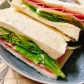 のんべぇヒロ's cooksnap of when they made 簡単！コンビニ風☆ハムレタスサンドイッチ.