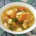 しみべん's cooksnap of when they made あまった鶏肉で！さっぱりアジアンスープ.