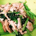 karin328's cooksnap of when they made ◎ごまたっぷり♪小松菜と蒸し鶏のナムル.