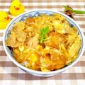 ももちゃんのれしぴ's cooksnap of when they made 唐揚げで親子丼.