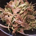 うふっふぅ。's cooksnap of when they made レンジで簡単ゴボウとキュウリのマヨサラダ.