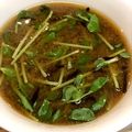 かつぞう☆'s cooksnap of when they made 痛風対策！ひじきと豆苗のお味噌汁.