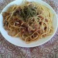 junov's cooksnap of when they made ベーコンペペロンチーノ.