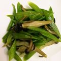 たいちまん's cooksnap of when they made 捨てないで！ツルムラサキの茎で炒め物！.