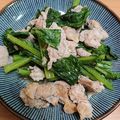 夜盗エメラルド's cooksnap of when they made ☆豚こま肉＆ほうれん草☆にんにく塩炒め☆.