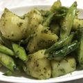 una©️'s cooksnap of when they made ＊ジャガアスパラのグリーンオイル炒め＊.