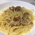 adgjm123's cooksnap of when they made イタリア人直伝、超簡単カルボナーラ.