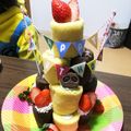 クックPQYT9V☆'s cooksnap of when they made キッズ大喜び☆簡単ロールケーキタワー.
