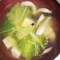 ムーミン☆ママ's cooksnap of when they made 白菜としめじの味噌汁.
