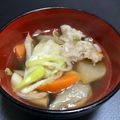 ☆GSSQHY☆'s cooksnap of when they made 山キノコ缶詰入り芋煮.