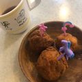 umicchi's cooksnap of when they made ハロウィン♪HMで簡単パンプキンドーナツ.