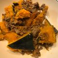 花花里's cooksnap of when they made 〜炊飯器レシピ④〜かぼちゃと挽肉の煮物.