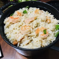 haruーhgdn's cooksnap of when they made 茅乃舎だしで♡炊飯器で本格的海老ピラフ！.