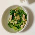 mozuku39's cooksnap of when they made 小松菜とささみの辛子和え.