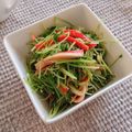 ガリガリ君's cooksnap of when they made 豆苗とカニかまの辛子ポン酢和え.