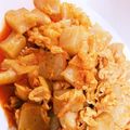 めい＆りむ♡ママ's cooksnap of when they made 豚肉とこんにゃくのキムチ炒め.