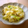 runa10's cooksnap of when they made キャベツの卵とじ.