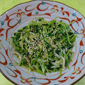 とみぃ11's cooksnap of when they made 豆苗とじゃこのにんにく炒め.