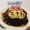 まりんこうるるん's cooksnap of when they made 記念日や誕生日に！ハンバーグケーキ.