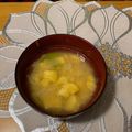 ☆♡小春♡☆'s cooksnap of when they made 簡単絶品♪安納芋味噌汁.