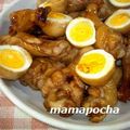 ママぽちゃ's cooksnap of when they made 鶏手羽元とゆで卵の煮もの.