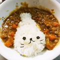 hitomi♪＊'s cooksnap of when they made 【デコカレー】アザラシ親子カレー♪.