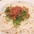 みづね's cooksnap of when they made 梅肉と納豆のさっぱりひやむぎ♡♡.