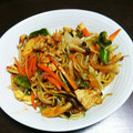 ひなたのねこやなぎ's cooksnap of when they made 京揚げと水菜の焼きそば.