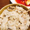 mami♪123's cooksnap of when they made ガリバタ味★マッシュルームの炊き込みご飯.