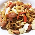 yukky☆mama's cooksnap of when they made 焼きそば。ウインナー入り.