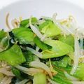 とかげのおかあさん's cooksnap of when they made チンゲン菜ともやしのナムル.