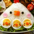 カリメロまま's cooksnap of when they made キャラ弁に☆うずら卵で簡単ひよこ♪.