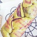 あきりんりん♪'s cooksnap of when they made 【トヨ型小】よもぎ粒あんマーブルパン.