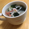 レオン犬's cooksnap of when they made わかめとかにかまのスープ.