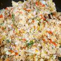 豆心地's cooksnap of when they made 野菜炒め リメイク チャーハン.