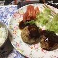 れもんねこねこ's cooksnap of when they made 本格！カンタン♪黄金比ソースのハンバーグ.