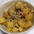 こまるのこ's cooksnap of when they made 新じゃがほっこり☆ひき肉の甘味噌からめ.